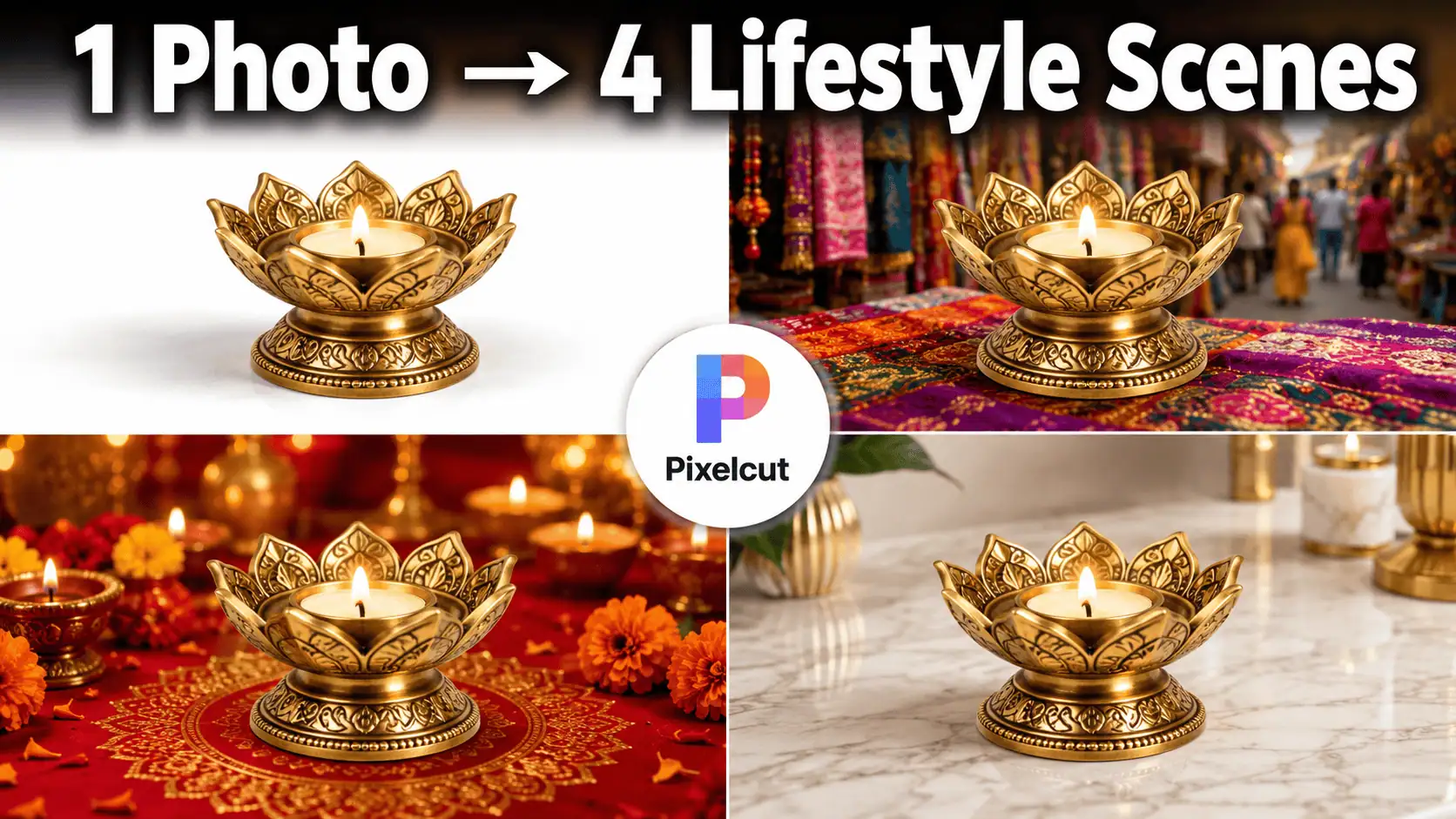Image showing lifestyle product image generation using pixelcut app